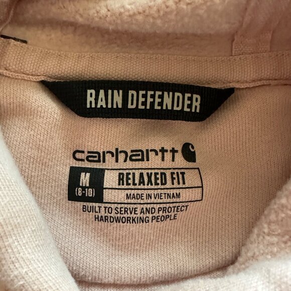 Carhartt Rain Defender Relaxed Fit Logo Hoodie Womens Size M Outdoor Chore Work - Picture 4 of 6